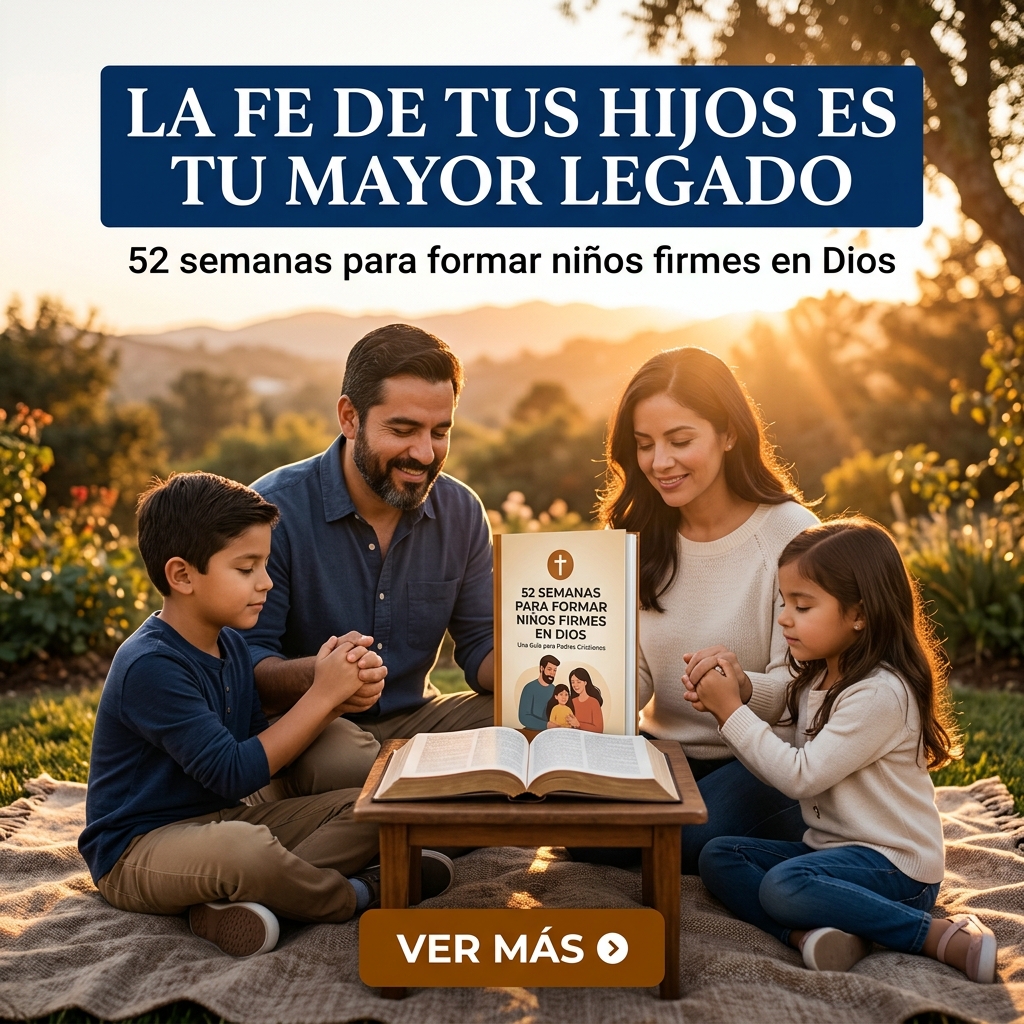 Familia compartiendo el devocional y aprendiendo la palabra de Dios junta